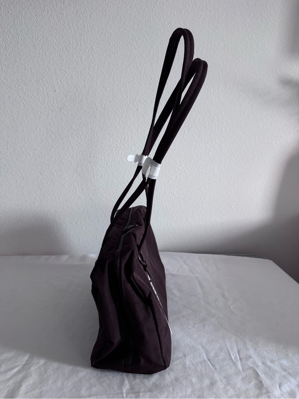 NWT Baggu Nylon Bowler Bag Coffee - Picture 4 of 7